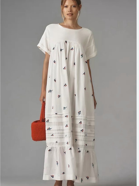 Pilcro by Anthropologie Dresses & Skirts - Pilcro Short-Sleeve T-Shirt Midi Dress size XL